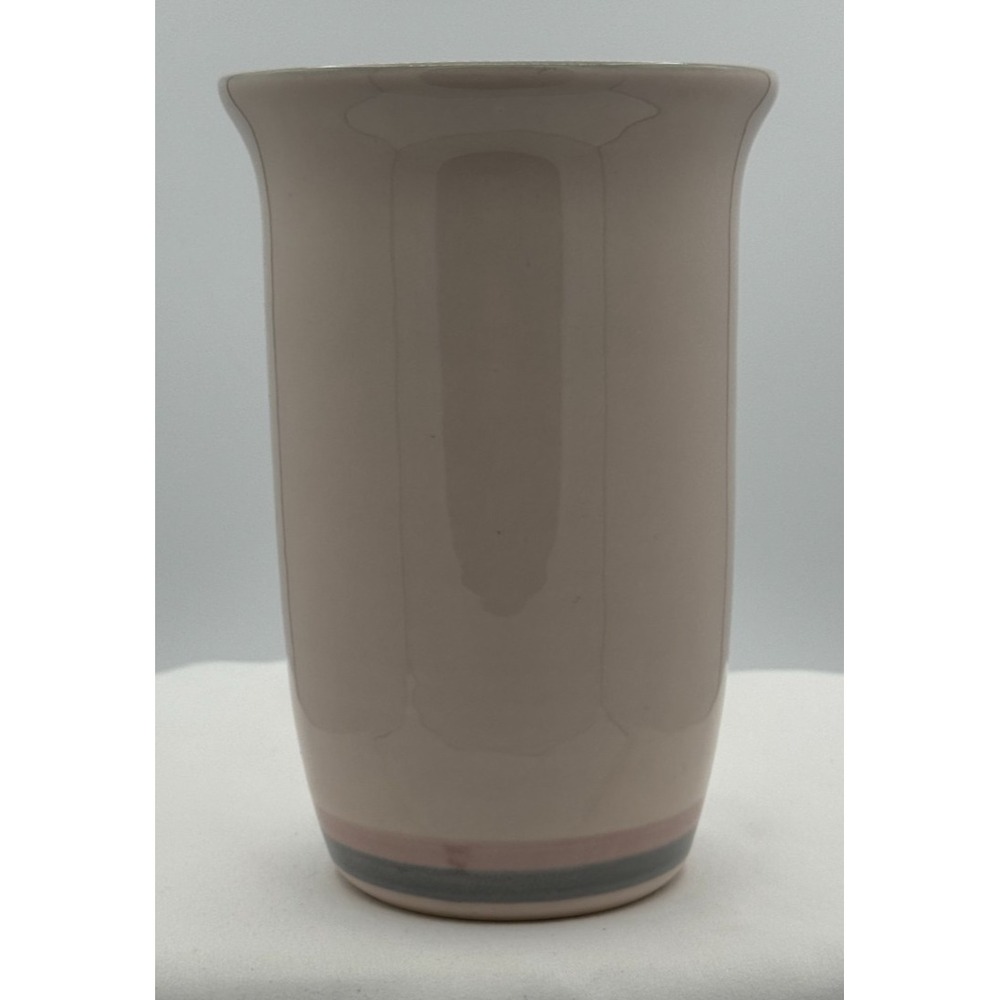 Pfaltzgraff Vintage Pink Aura Vase Kitchen Utensil Holder - Very Good Condition